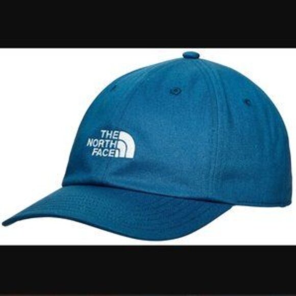 The North Face Hat Cap Strapback Blue Lightweight Logo Hiking Outdoor Sportswear - Picture 1 of 7